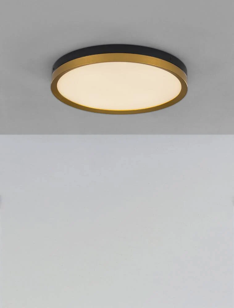 Cantria LED Deckenleuchte 3000K Schwarz, Gold