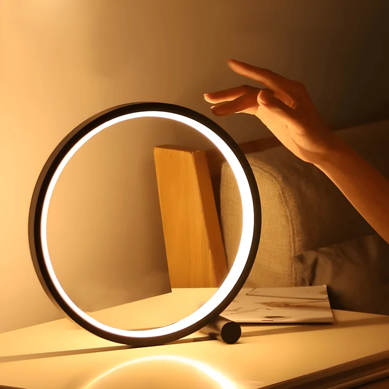 Prspctive Halo Minimalist Table Lamp With Touch Control