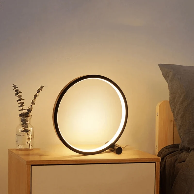 Prspctive Halo Minimalist Table Lamp With Touch Control
