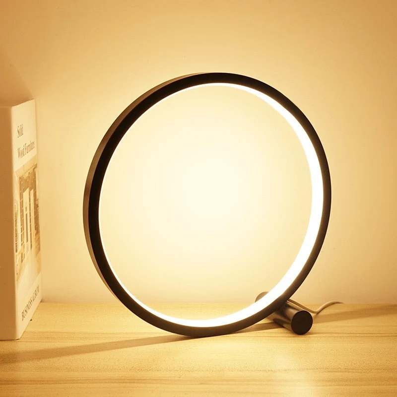 Prspctive Halo Minimalist Table Lamp With Touch Control