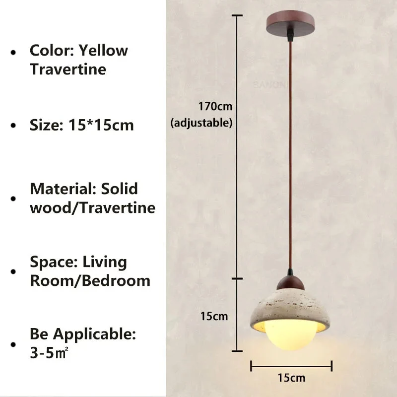 Kirenno Pendant Light With Modern Wabi Sabi Rustic Design