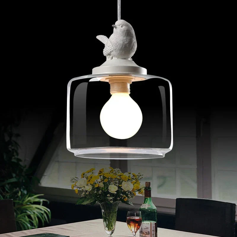 Aloria Bird Pattern Pendant Light In Natural Modern Style By Euroselle