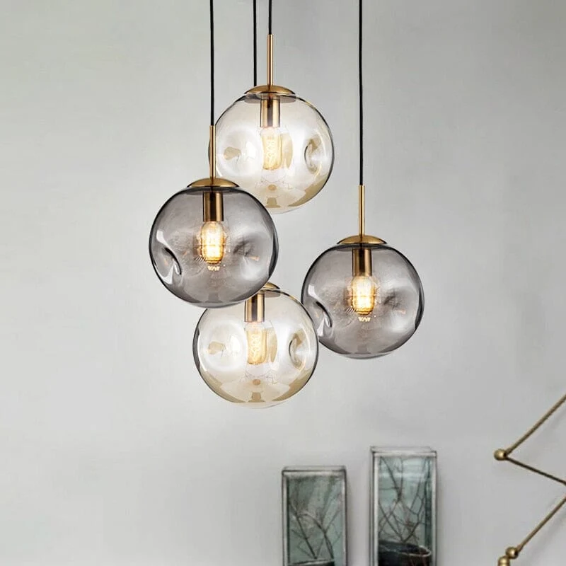 Euroselle Serene Glass Pendant Ceiling Light With Minimalist Silhouette