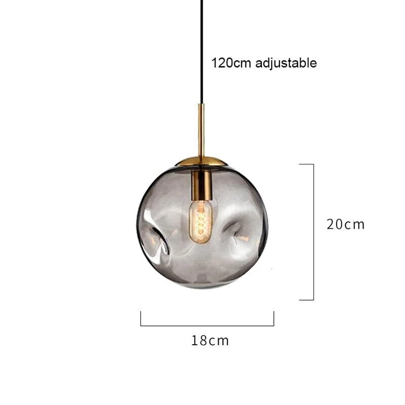 Euroselle Serene Glass Pendant Ceiling Light With Minimalist Silhouette