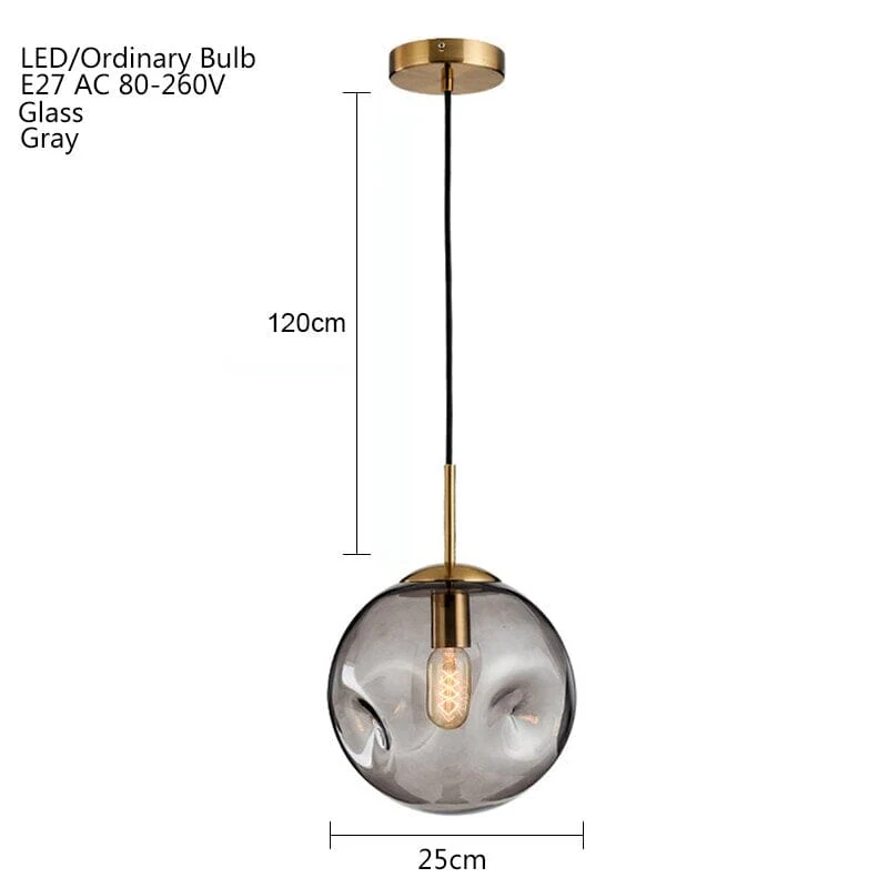 Euroselle Serene Glass Pendant Ceiling Light With Minimalist Silhouette
