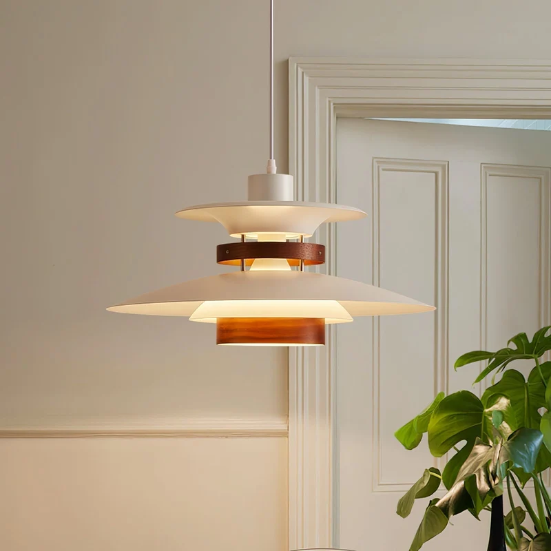 Arleston LED Pendant Light With Metal And Wood Accents By Euroselle