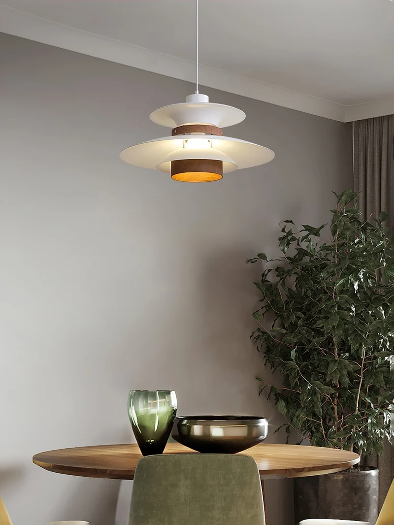 Arleston LED Pendant Light With Metal And Wood Accents By Euroselle