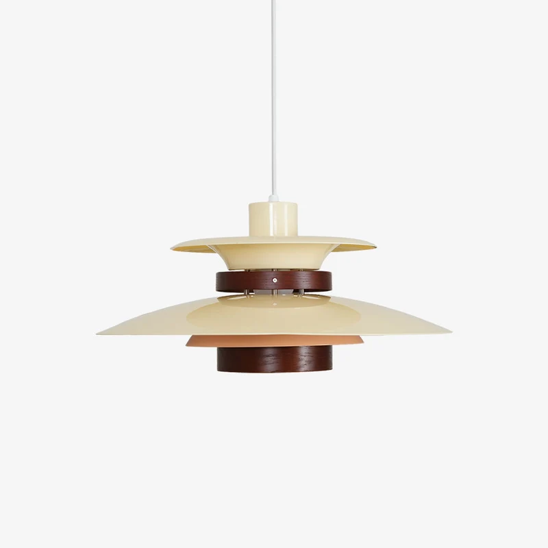Arleston LED Pendant Light With Metal And Wood Accents By Euroselle