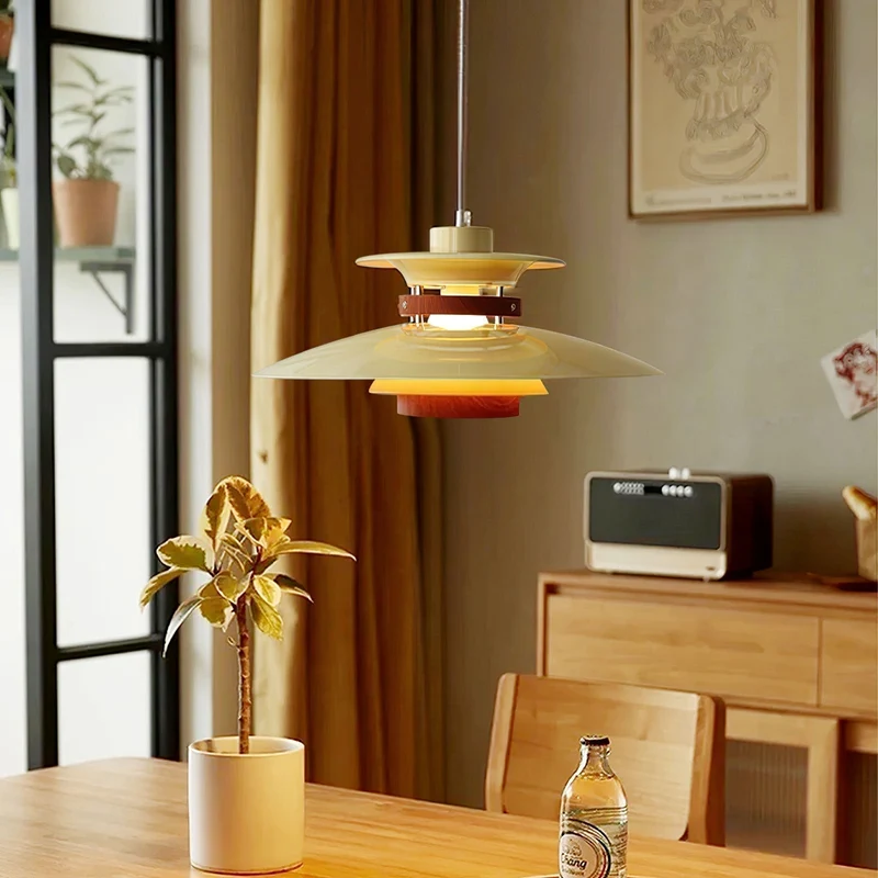 Arleston LED Pendant Light With Metal And Wood Accents By Euroselle