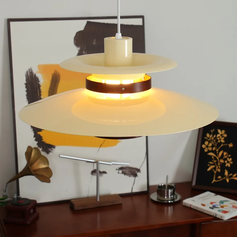 Arleston LED Pendant Light With Metal And Wood Accents By Euroselle