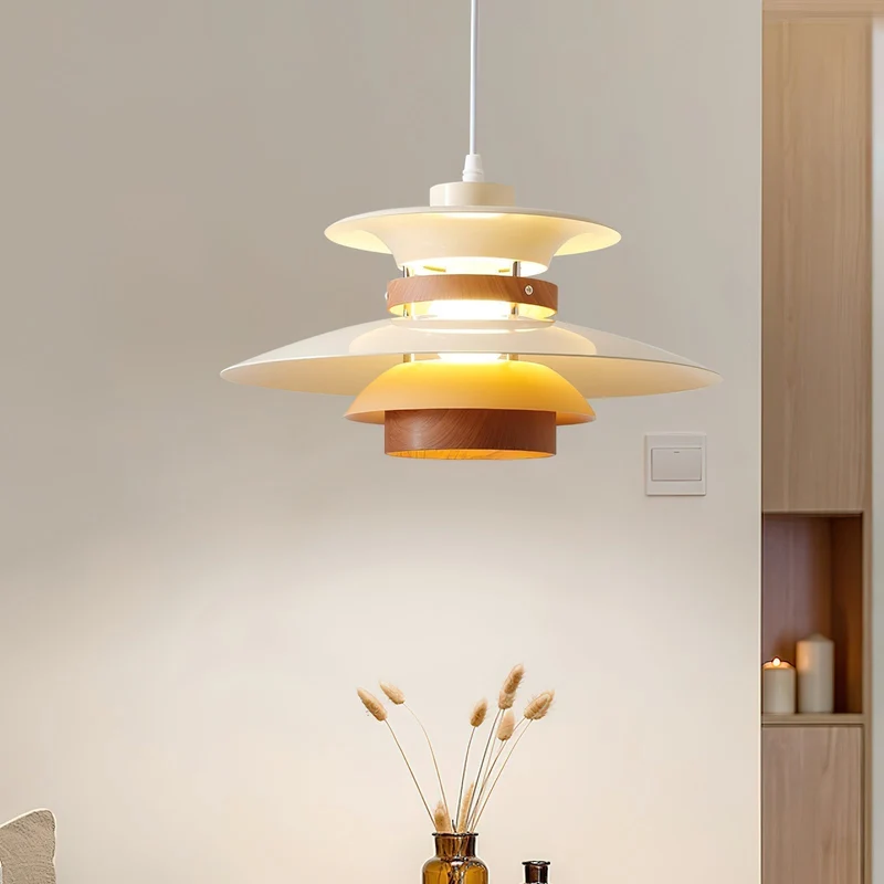 Arleston LED Pendant Light With Metal And Wood Accents By Euroselle
