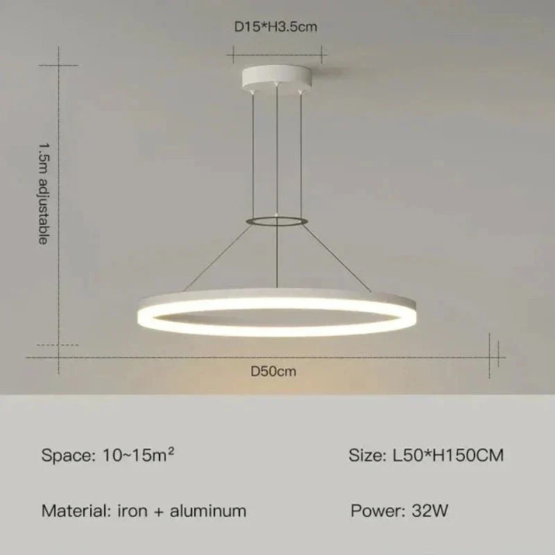 Arlena LED Pendant Light Minimal Modern Dining Fixture Euroselle