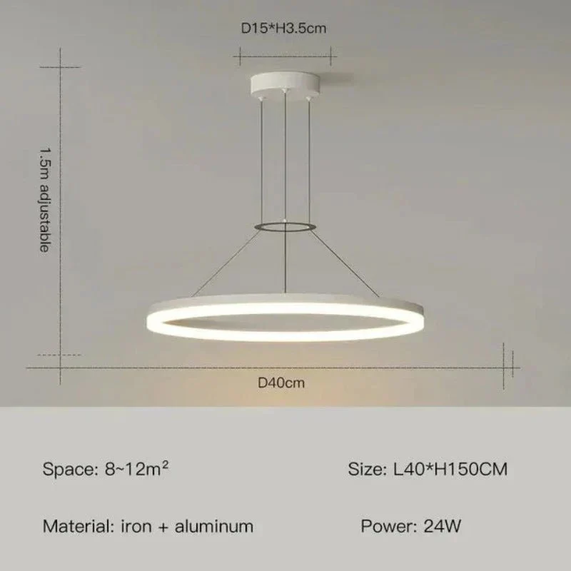 Arlena LED Pendant Light Minimal Modern Dining Fixture Euroselle