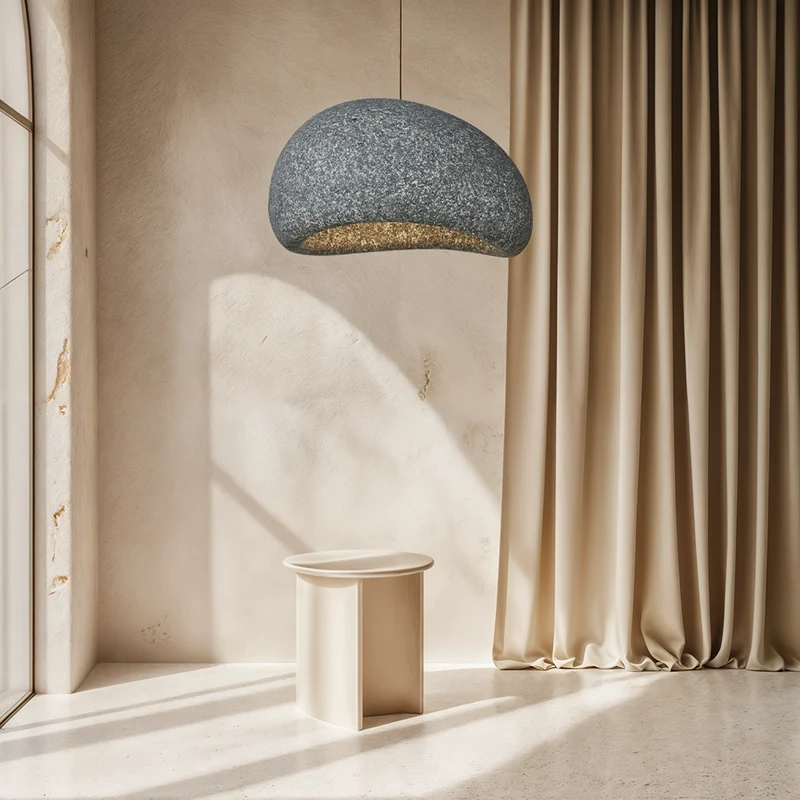 Euroselle Speckled Wabi Lights Lamp Polystyrene Resin Warm Glow
