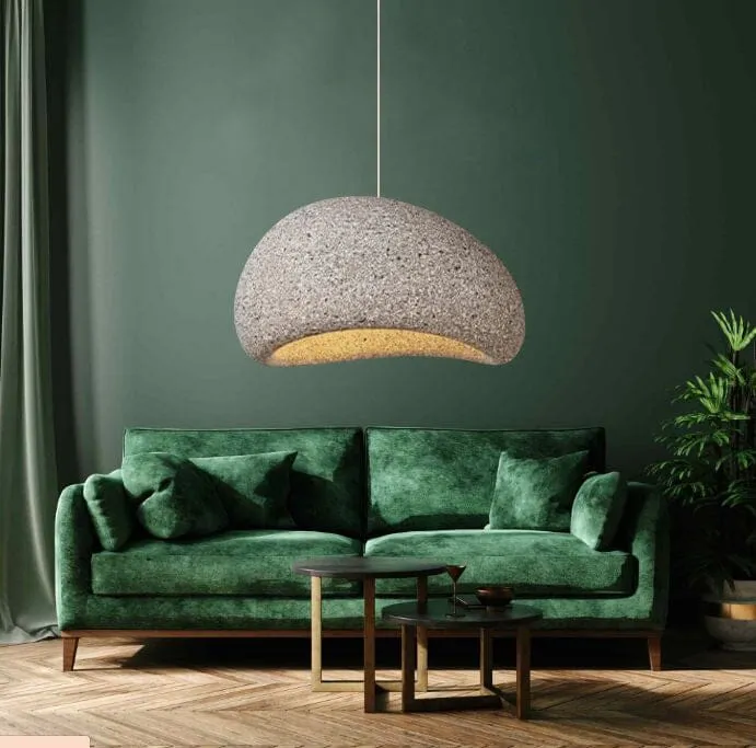 Euroselle Speckled Wabi Lights Lamp Polystyrene Resin Warm Glow