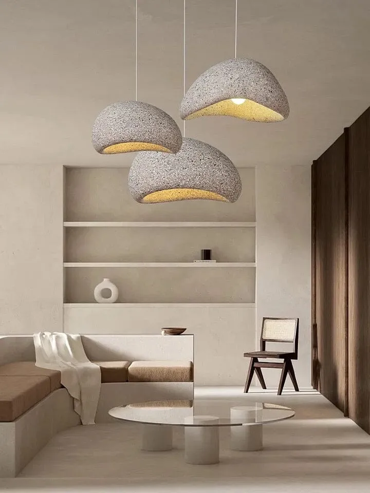 Euroselle Speckled Wabi Lights Lamp Polystyrene Resin Warm Glow
