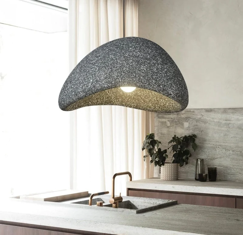 Euroselle Speckled Wabi Lights Lamp Polystyrene Resin Warm Glow