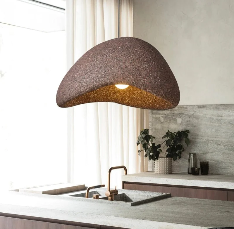 Euroselle Speckled Wabi Lights Lamp Polystyrene Resin Warm Glow