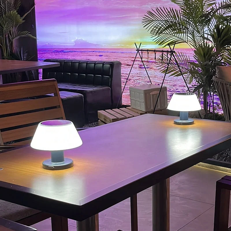Solari Lamp Solar Powered Table Lamp Euroselle IP65 Waterproof Indoor Outdoor Wireless Rechargeable