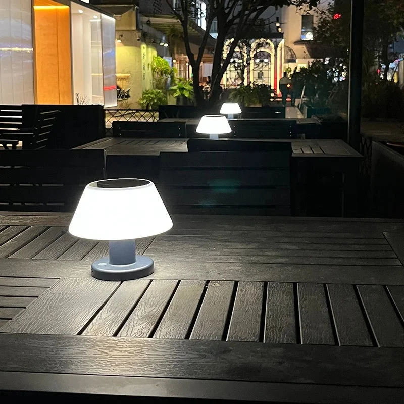Solari Lamp Solar Powered Table Lamp Euroselle IP65 Waterproof Indoor Outdoor Wireless Rechargeable