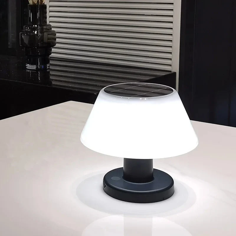 Solari Lamp Solar Powered Table Lamp Euroselle IP65 Waterproof Indoor Outdoor Wireless Rechargeable