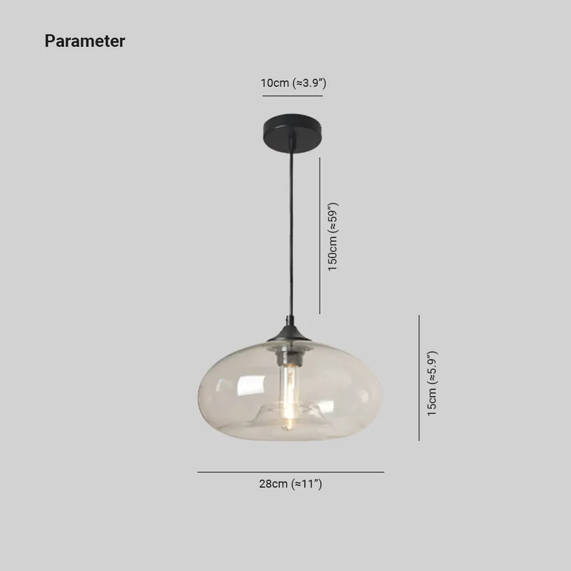 Lumeria Glass LED Pendant Light In Multiple Colors For Home By Euroselle