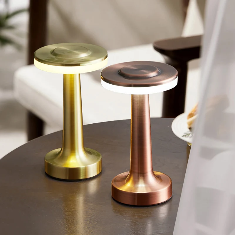 Euroselle Retro Bar Table Lamp Chrome Finish For Modern Spaces