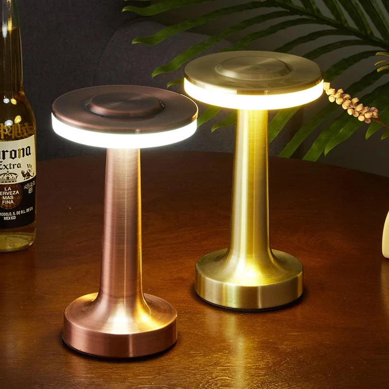 Euroselle Retro Bar Table Lamp Chrome Finish For Modern Spaces