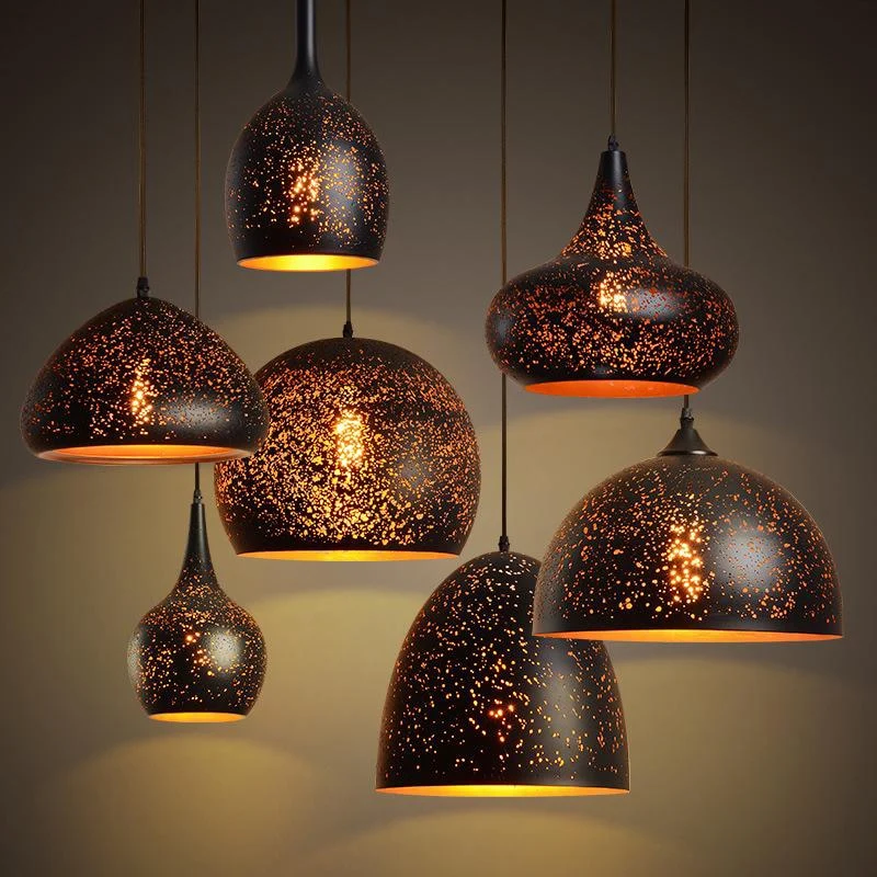 Euroselle Industrial Starry Warm Pendant Lamp Fixture