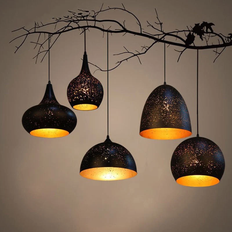 Euroselle Industrial Starry Warm Pendant Lamp Fixture