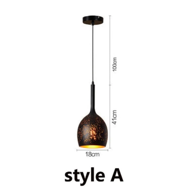 Euroselle Industrial Starry Warm Pendant Lamp Fixture