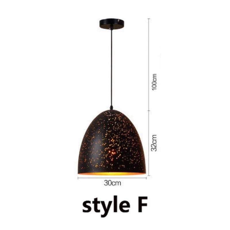 Euroselle Industrial Starry Warm Pendant Lamp Fixture