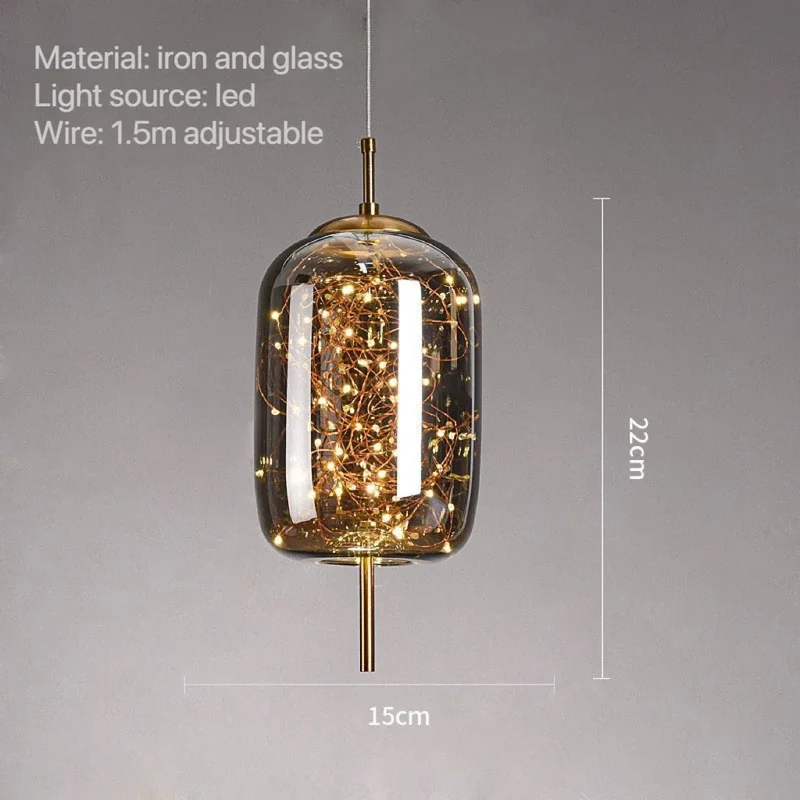 Twilight Spark Pendant Lamp Euroselle Lighting Fixture