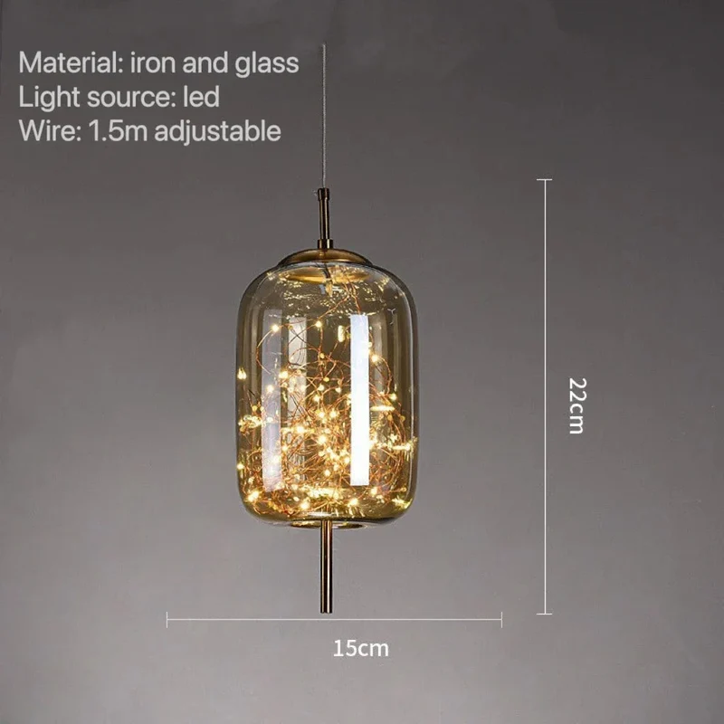 Twilight Spark Pendant Lamp Euroselle Lighting Fixture