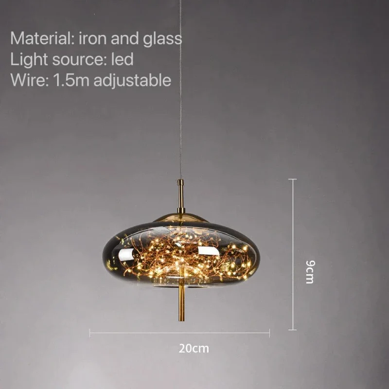 Twilight Spark Pendant Lamp Euroselle Lighting Fixture
