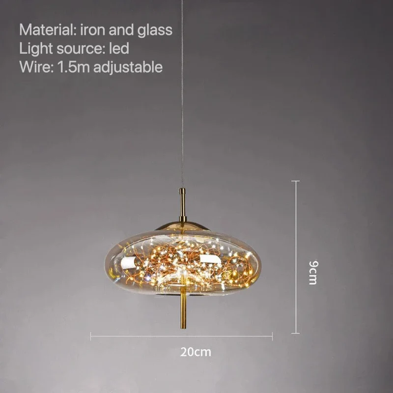 Twilight Spark Pendant Lamp Euroselle Lighting Fixture