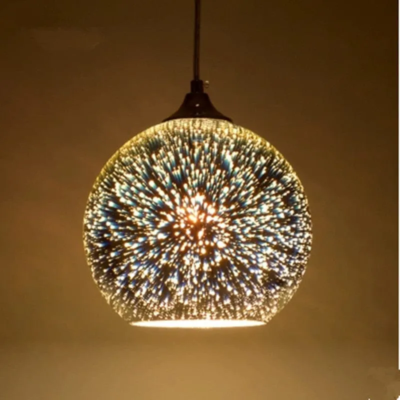 Twilight Pendant Light By Euroselle Starry Eco-Friendly Glass Stone