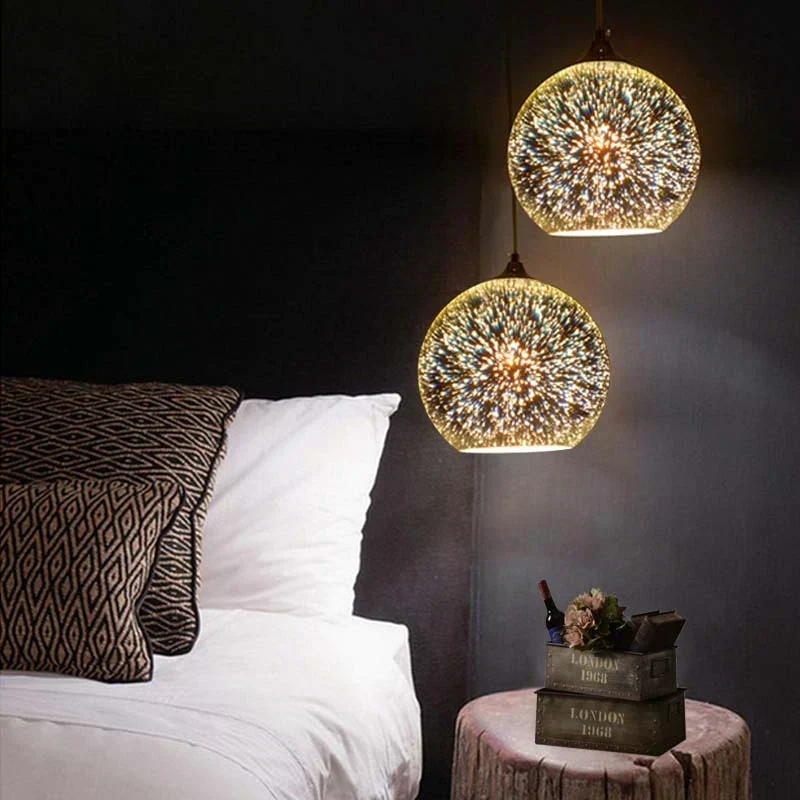 Twilight Pendant Light By Euroselle Starry Eco-Friendly Glass Stone