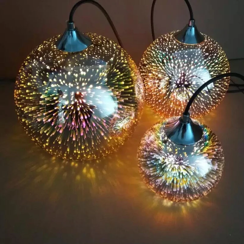 Twilight Pendant Light By Euroselle Starry Eco-Friendly Glass Stone