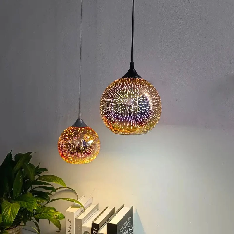 Twilight Pendant Light By Euroselle Starry Eco-Friendly Glass Stone