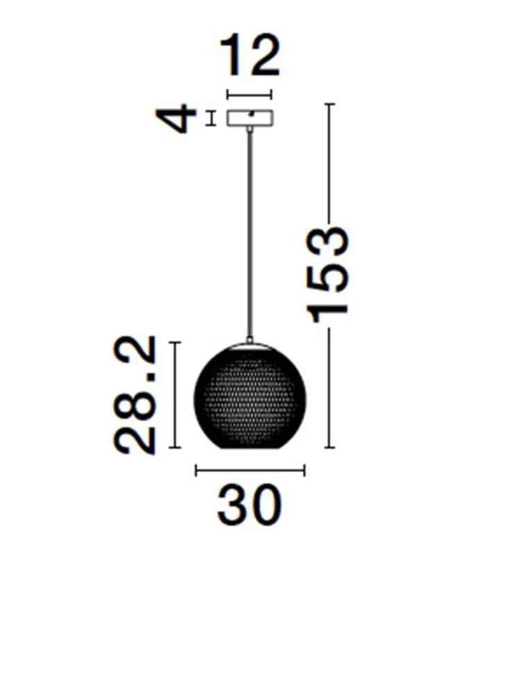 Kinetic LED Pendelleuchte 3000K Schwarz