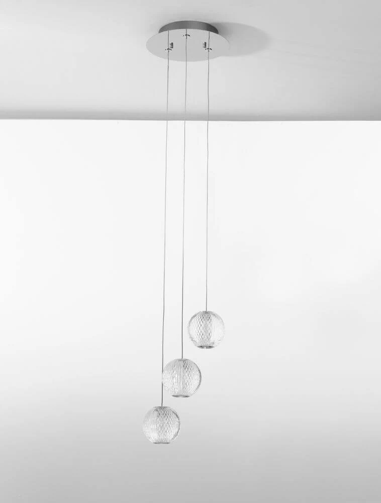 Brillante LED Pendelleuchte 3-flammig Ø 22cm 3200K