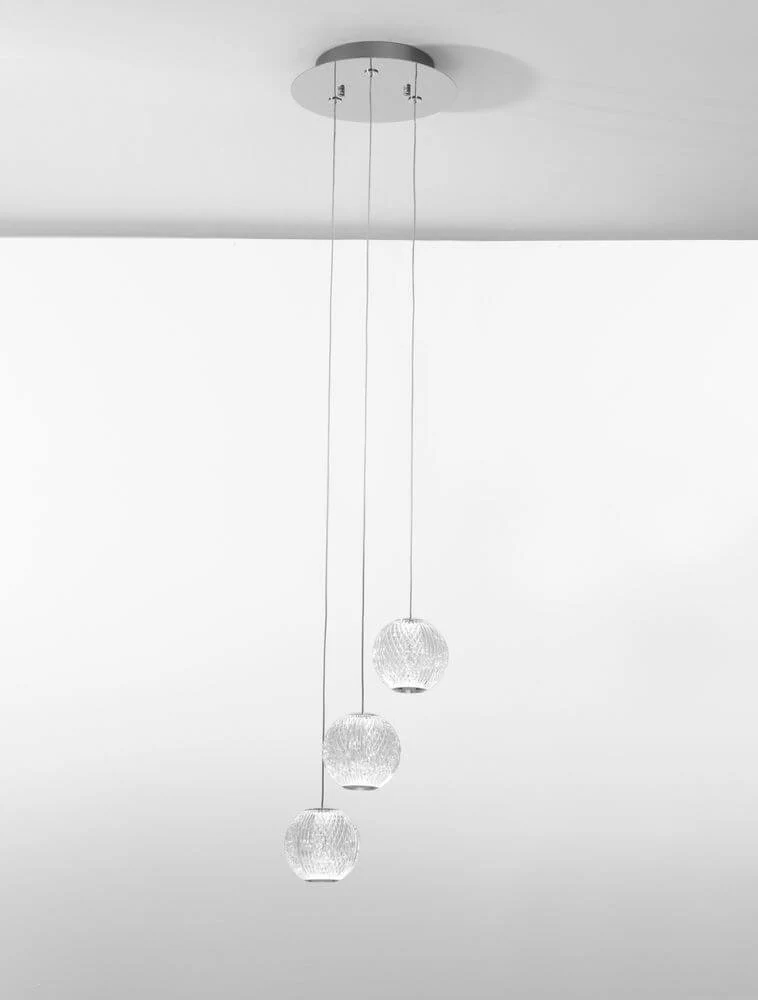 Brillante LED Pendelleuchte 3-flammig Ø 22cm 3200K
