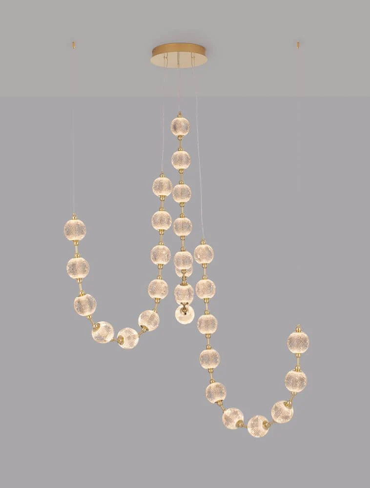 Brillante LED Pendelleuchte 30-flammig Ø 147cm 3200K