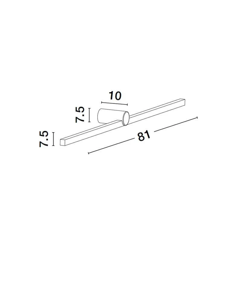 Breggo Wandleuchte 81cm 3000K IP54