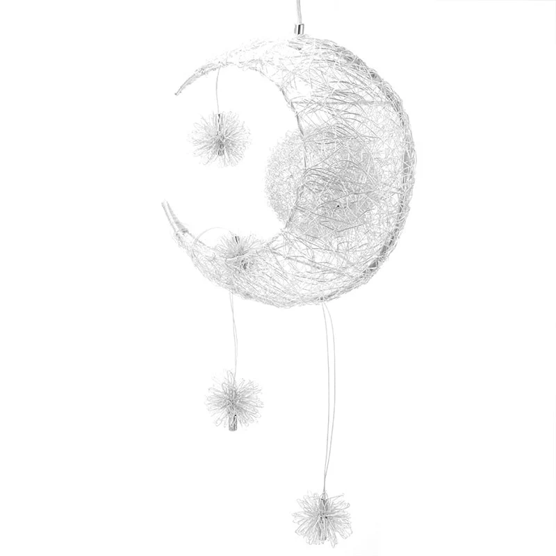 Euroselle LED Moon and Star Pendant Light Modern Indoor Ceiling Fixture