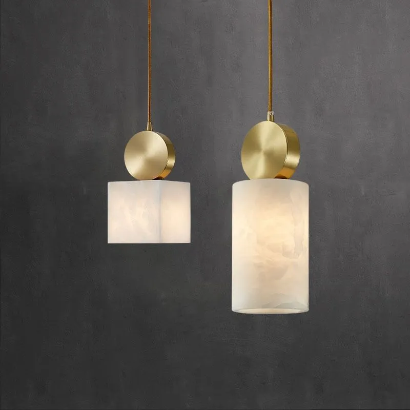 Nordic Trafalgar Marble Copper LED Pendant Lights By Euroselle