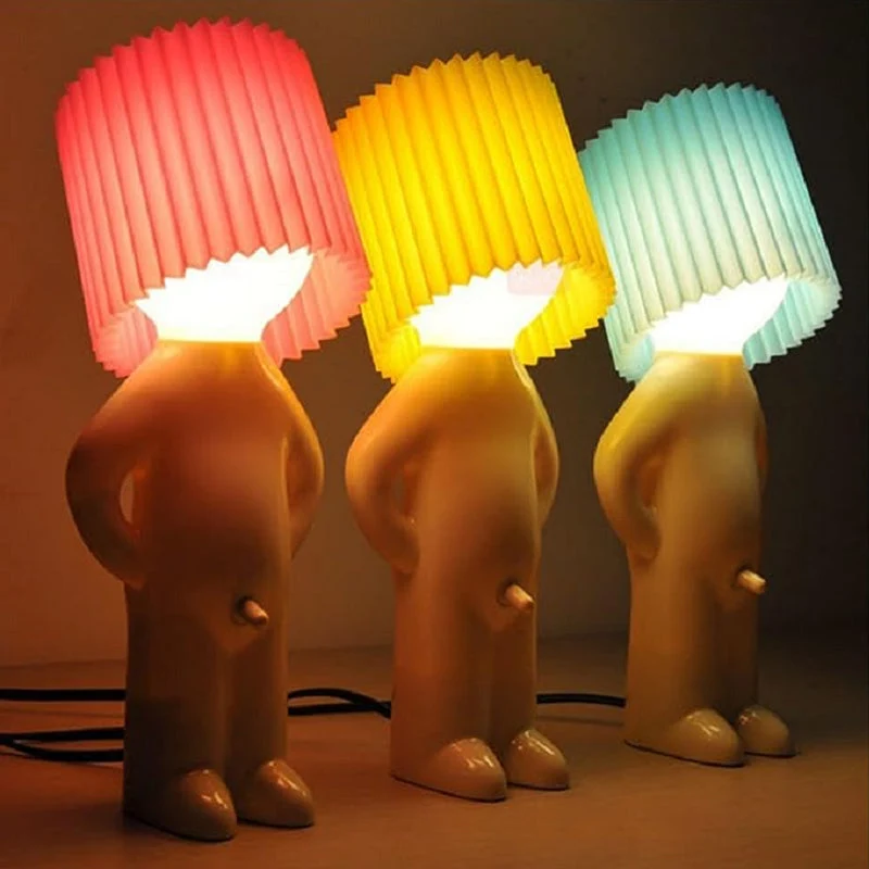 Standing Man Lamp By Euroselle - Funniest Table Lamp For Creative Gift