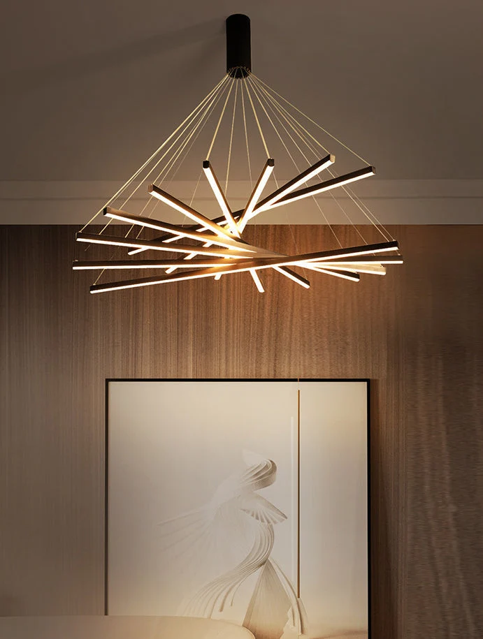 Nuvella Modern LED Pendant Light Dimmable With Remote By Euroselle