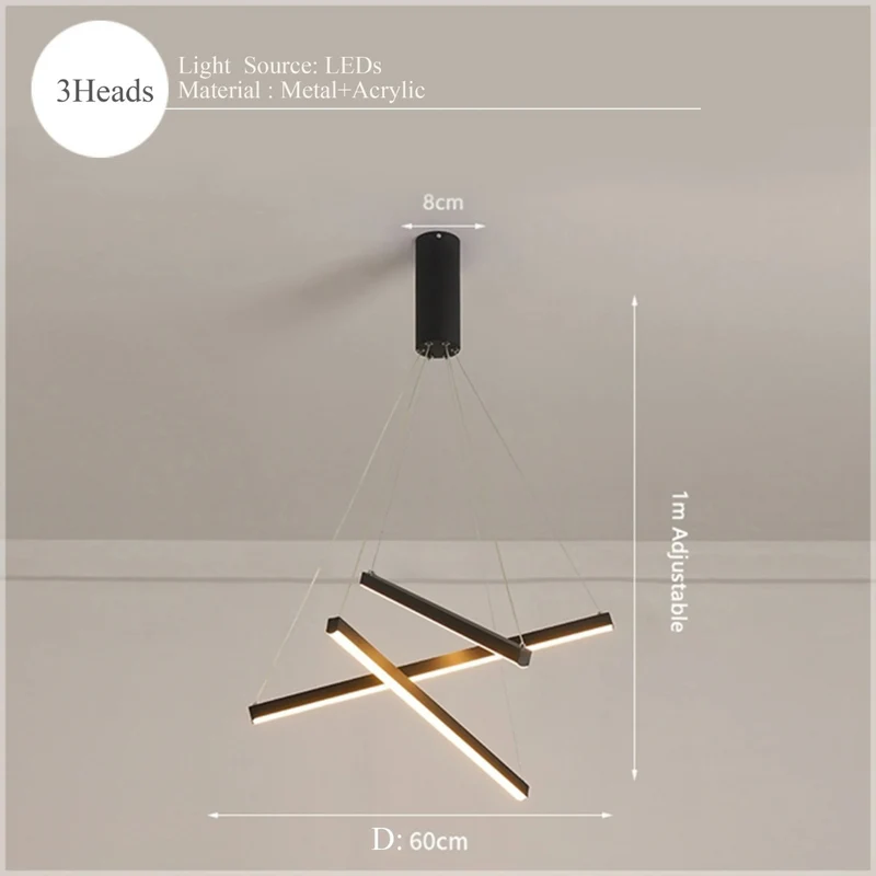 Nuvella Modern LED Pendant Light Dimmable With Remote By Euroselle